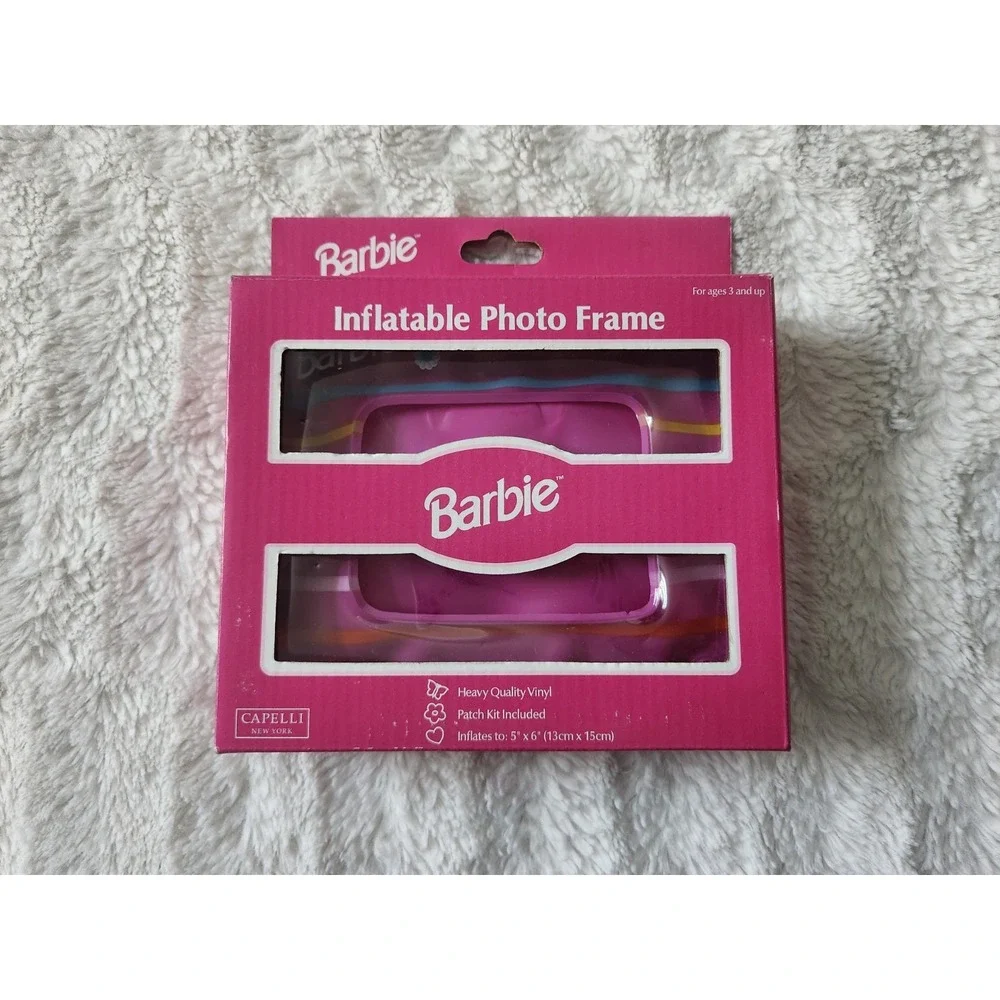 Vintage RARE Mattel Barbie, Inflatable Photo Frame, Capelli‎ 1998